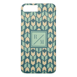 Coque Case-Mate Pour iPhone Flèche turquoise géométrique extérieure d'éta