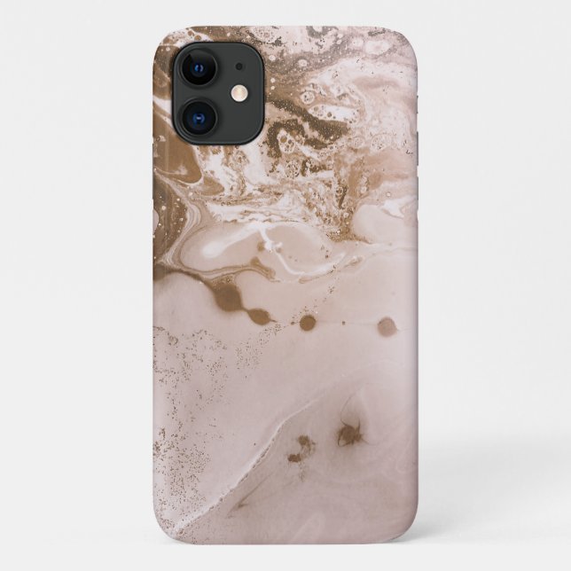 Coques Case-Mate iPhone Flèches roses à l'huile d'art moderne (Dos)