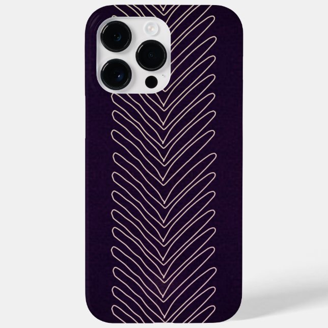 Coques Case-Mate iPhone Flèches Tribales Africaines Profondes Et Violettes (Verso)