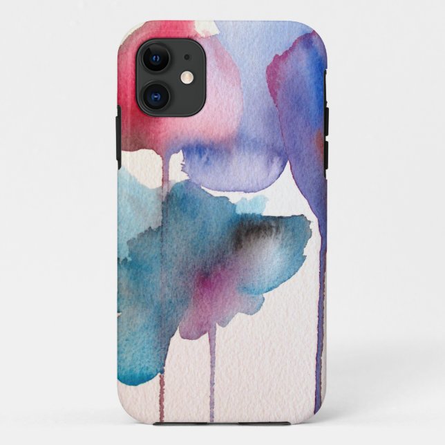 Coques Case-Mate iPhone Fleur aquarelle design floral moderne (Dos)