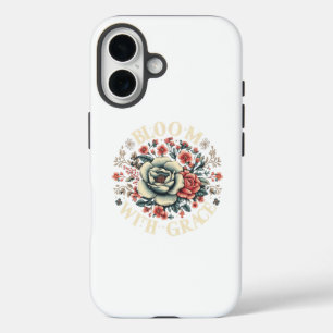 Coque Pour iPhone 16 Fleur avec Grace Floral Design