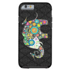 Fleur colorée Retro Eléphant & Oiseaux