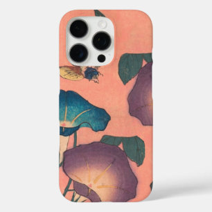 Coques iPhone 16 Pro Fleur d'abeille rose classique Hokusai Art