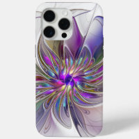 Fleur d'art fractal abstrait énergique et coloré