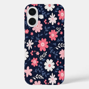 Coque Pour iPhone 16 Fleur d'art populaire élégante