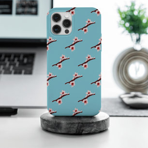 Coque iPhone 15 Pro Max Fleur de cerisier, Sakura, motif floral rose
