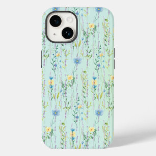 Coque Pour iPhone 14 Fleur de flore rustique du dégradé de l'aquarelle