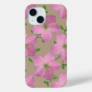Coque Pour iPhone 15 Fleur de géranium rose Garden sur n'importe quelle
