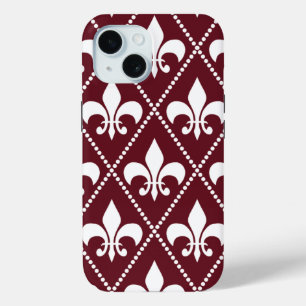 Coque Pour iPhone 15 Fleur de Lis