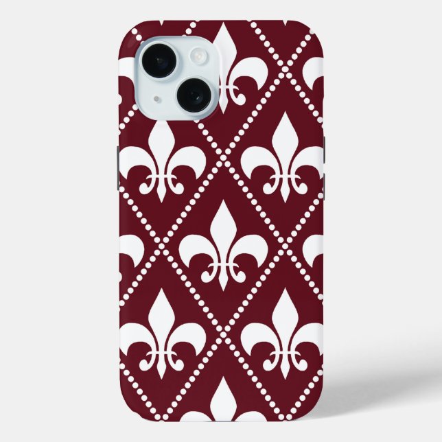 Coques Case-Mate iPhone Fleur de Lis (Verso)
