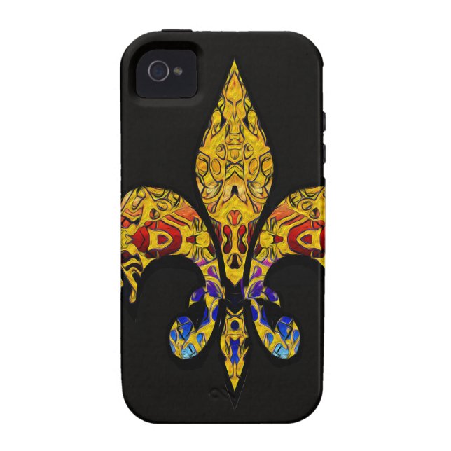 Coques Case-Mate iPhone Fleur-De-Lis personnalisable (Dos)