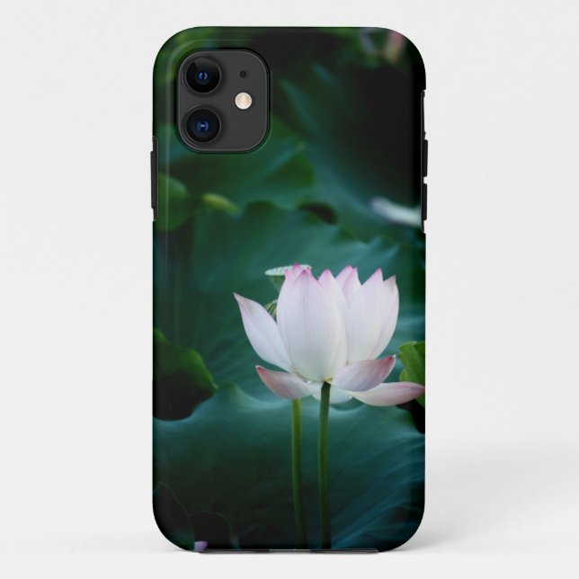 Coques Case-Mate iPhone Fleur de Lotus blanc élégante (Dos)