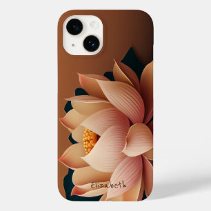 Coque Pour iPhone 14 Fleur de lotus chic élégante