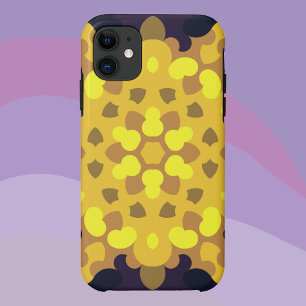 Case-Mate iPhone Case Fleur de Mandala jaune violet et vert