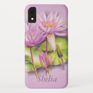 Etui iPhone Case-Mate Fleur de nénuphar rose violet
