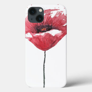 Etui iPhone Case-Mate Fleur de pavot, aquarelle