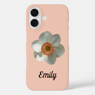 Coque Pour iPhone 16 Fleur de printemps de jonquille rose