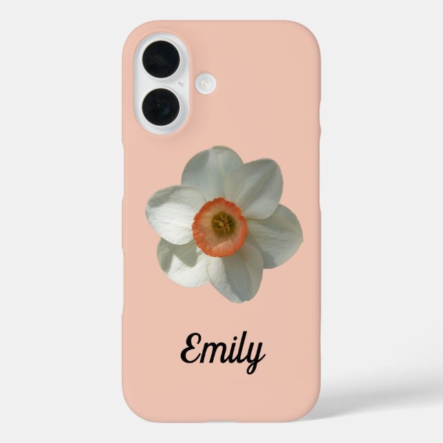 Coques Case-Mate iPhone Fleur de printemps de jonquille rose (Verso)