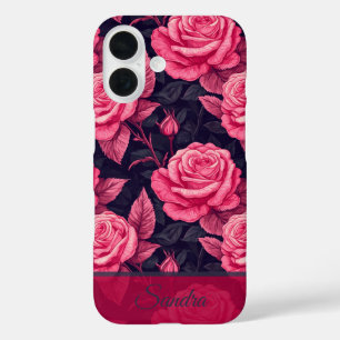 Coque Pour iPhone 16 Fleur de rose de cadeau de vacances colorée