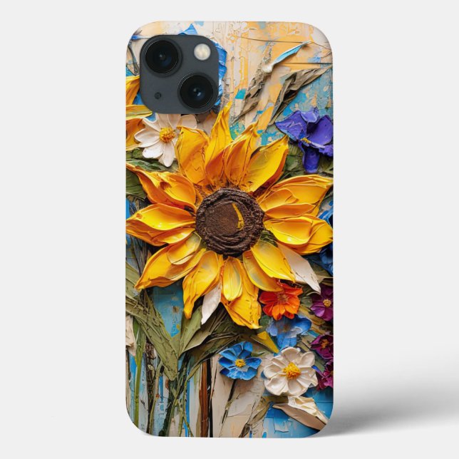 Coques Case-Mate iPhone Fleur de tournesol Fleur sauvage Conception de méd (Verso)