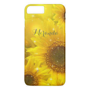 Coque Case-Mate Pour iPhone Fleur de tournesol Jaune Floral Personnalisé