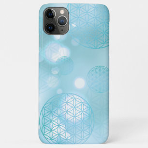 Case-Mate iPhone Case Fleur de vie bleu étincelant