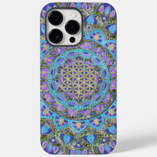 Coque Pour Pour iPhone 14 Pro Max Fleur De Vie - Mandala India Style 2