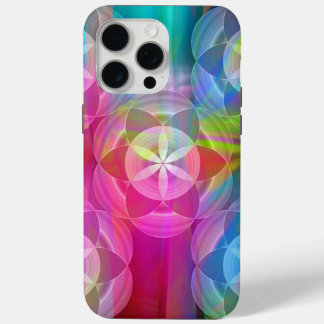 Coque iPhone 15 Pro Max Fleur de vie, Motifs géométriques