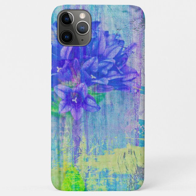 Coques Case-Mate iPhone Fleur de violet bleu (Dos)