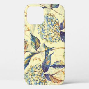 Case-Mate iPhone Case Fleur d'Hydrangée : Blanc Bleu Vintage.