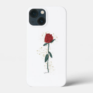 Case-Mate iPhone Case Fleur d'illustration abstraite de rose rouge