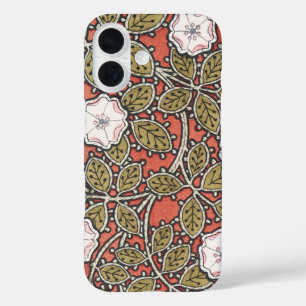 Coque Pour iPhone 16 Fleur d'illustration Rose sauvage Vintage