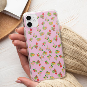Coque Pour Pour iPhone 14 Pro Max Fleur exotique colorée vintage chic rose Stylée