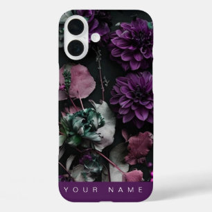 Coques iPhone 16 Plus Fleur foncée violette