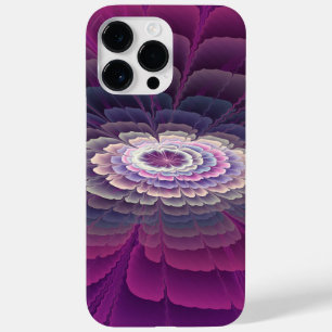 Coque Pour Pour iPhone 14 Pro Max Fleur frappante abstraite fractale couleur rose