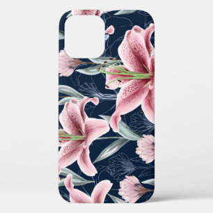 Case-Mate iPhone Case Fleur Lilly Rose Motif sans couture.