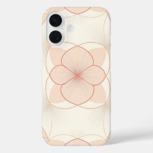 Coque Pour iPhone 16 Fleur Mandala Blush