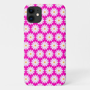 Case-Mate iPhone Case Fleur marguerite rose et blanc