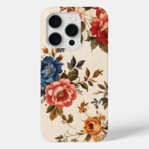 Coque iPhone 15 Pro Fleur minimaliste aquarelle 