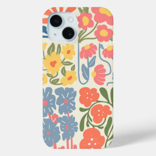 Coque Pour iPhone 15 Fleur multiple - Boho Phone case