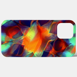 Case-Mate iPhone Case Fleur orange intense en texture polie numérique