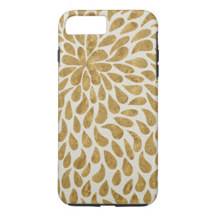 Coque Case-Mate Pour iPhone Fleur Paisley moderne en or et blanc
