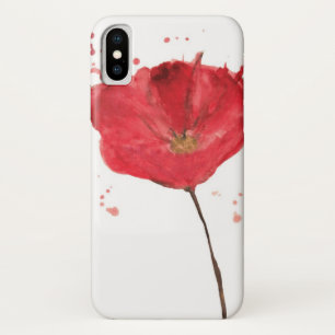 Coque Case-Mate Pour iPhone Fleur peinte 2 de pavot d'aquarelle