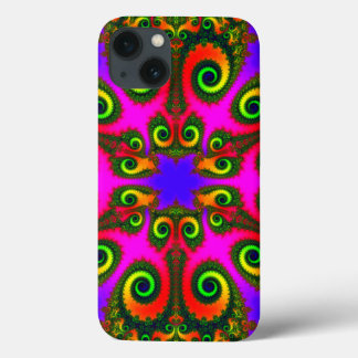 iPhone 13 Case Fleur Phoenix Abstraite fractale