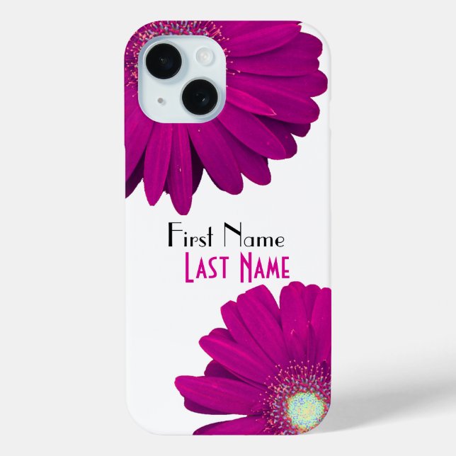 Coques Case-Mate iPhone Fleur pourpre Gerbera Daisy (Verso)