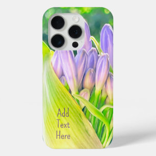 Coque iPhone 15 Pro Fleur pourpre - Lys du Nil
