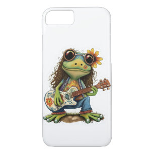 Case-Mate iPhone Case Fleur rétro Hippie Grenouille porter verre Jouer P
