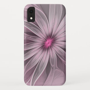Case-Mate iPhone Case Fleur rose attendant un abeille Art fractal abstra