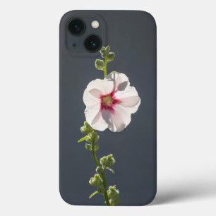 Case-Mate iPhone Case Fleur rose feuilles vert pâle sur gris foncé