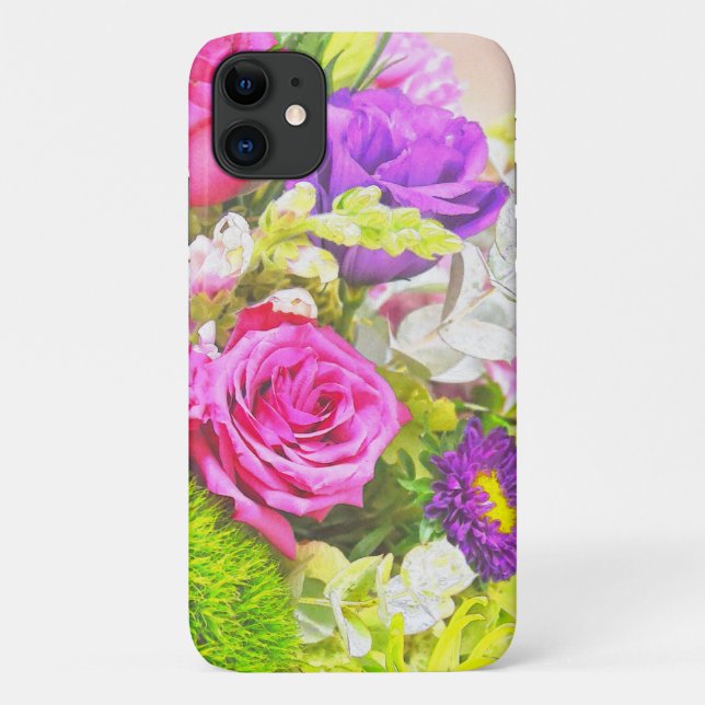 Coques Case-Mate iPhone Fleur Rose Garden Art Téléphone Case (Dos)